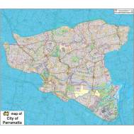 Parramatta Council LGA Classic Map 1:15k